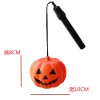 Luminous hand-held pumpkin lantern for Halloween 10CM, seven-color pumpkin, flashing pumpkin lantern, children's toy, wholesale for the Ghost Festival details Picture